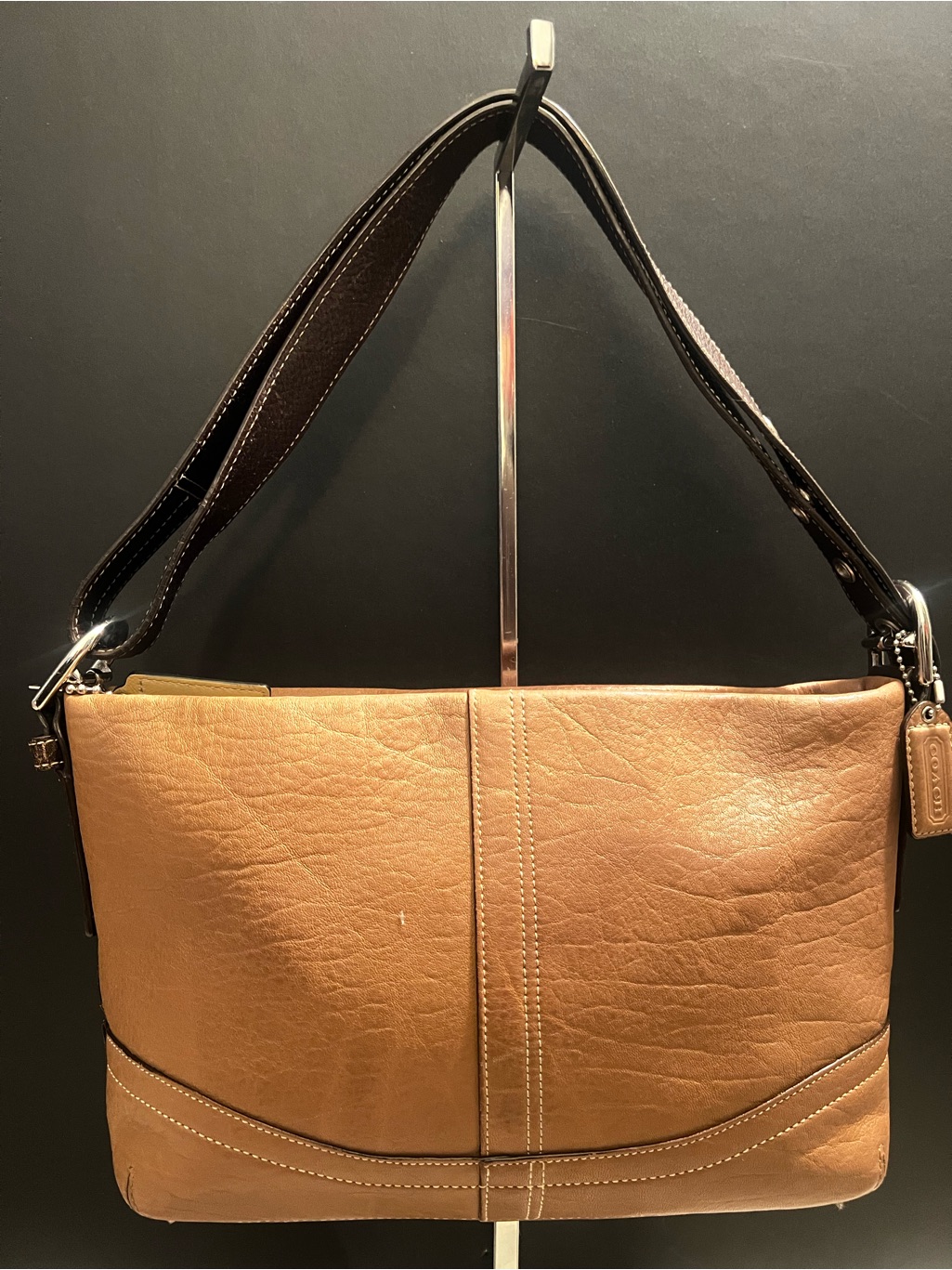 Vintage Coach Soho Pebbled Leather Baguette Crossbody/Shoulder Bag